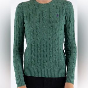 Polo Ralph Lauren Cable Knit Sweater. 90% wool, 10% cashmere